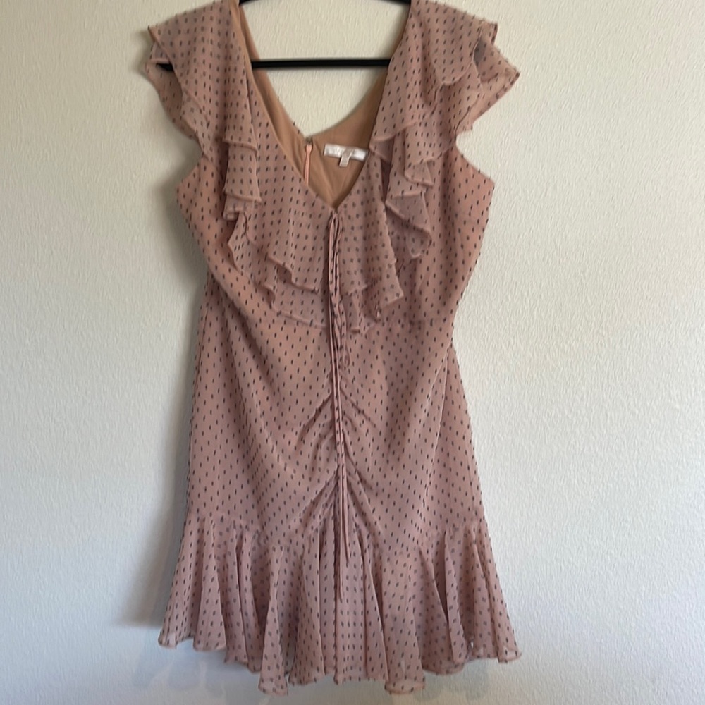 Women - Wayf Polka Dot Ruffle Dress